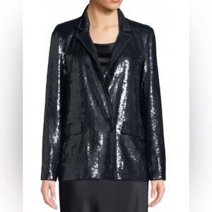 Joie blazer black sequins